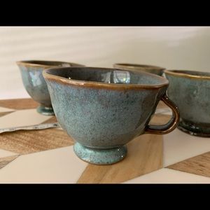 Anthropologie Tea Coffee Cups. Set of 4